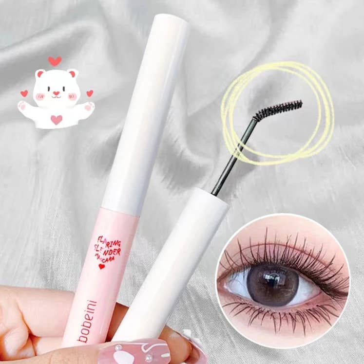 Mascara à brosse Ultra-fine, maquillage en Fiber de soie, allonge les cils, imperméable, séchage rapide, mat, marron, noir, bouclé, Comestics
