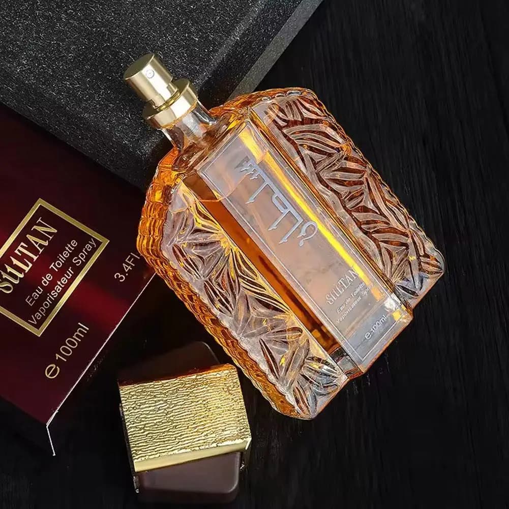 Parfum de dubaï pour hommes Eau de Parfum Sultan or huile de Parfum 3.4 Fl.oz parfum longue durée parfum arabe exotique huile de Parfum Spray