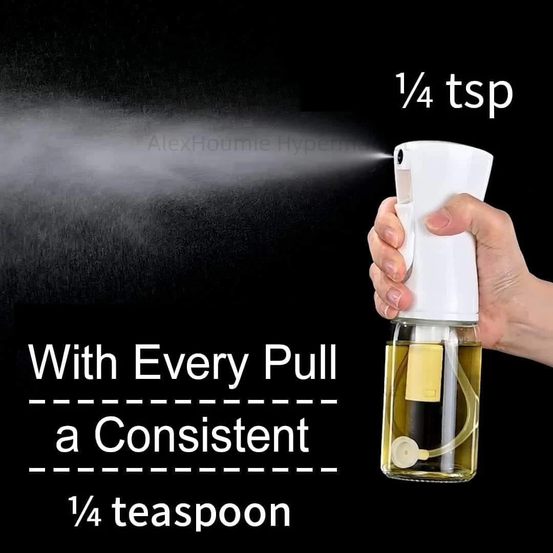 Pulvérisateur d'huile de cuisine pour la cuisson de barbecue, bouteille de pulvérisation d'huile d'olive avec poignée antidérapante, bouteilles de pulvérisation d'huile pour une alimentation saine