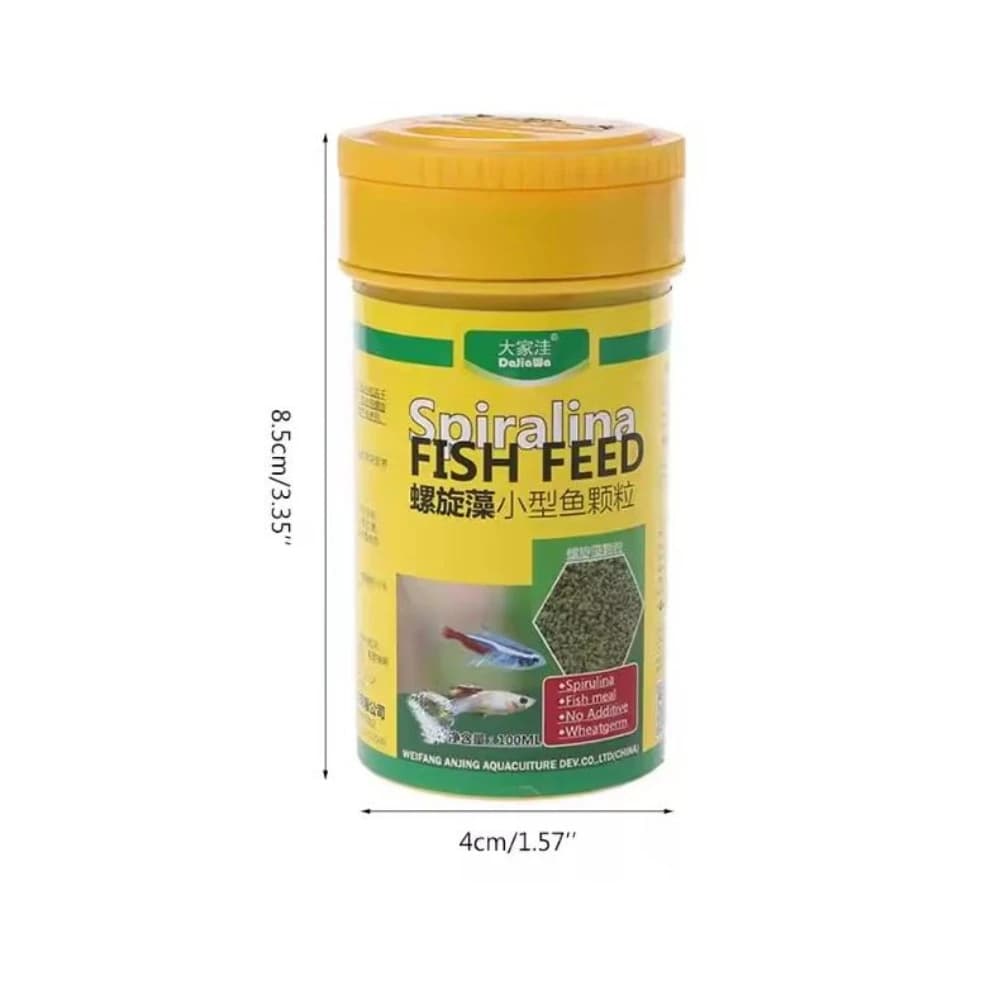 100ml poissons tropicaux spiruline alimentaire granule poisson Nutrition alimentaire pour Aquarium Aquarium couleur améliorée alimentation mangeoire fournitures