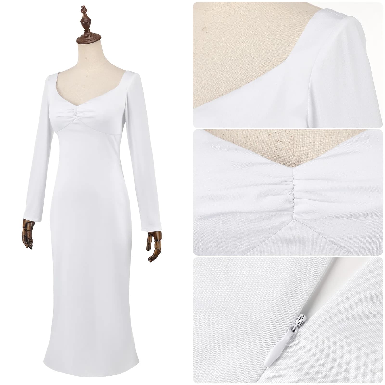 Helen Cosplay Costume film femmes robe blanche fille