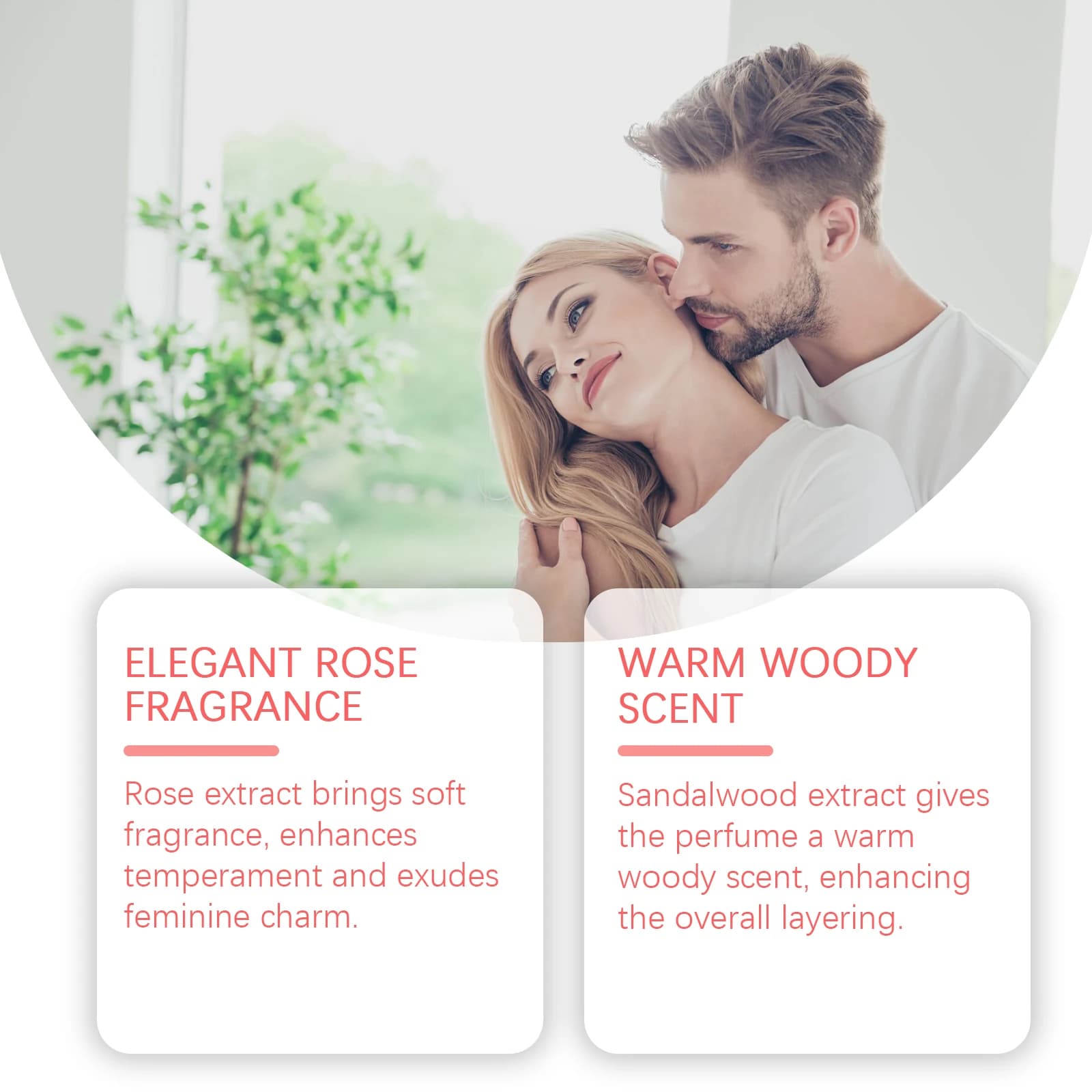 Roxelis 12ml Parfum de style arabe Rose Élégant Naturel Frais Parfum léger Parfum durable Parfum portable Parfum charmant