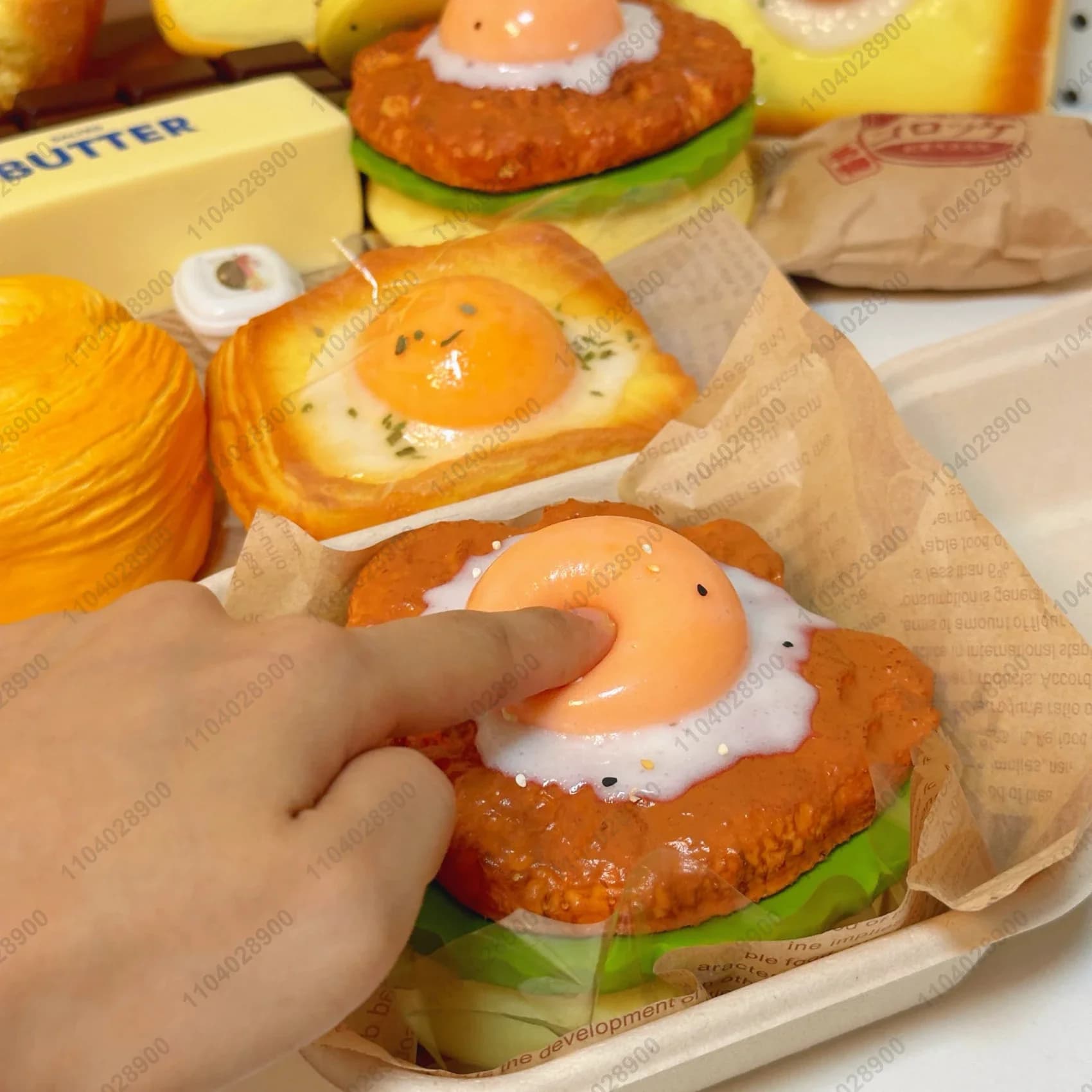 Gros Burger Squishy lente augmentation grand fromage Hamburger pain Squishy rebond lent presser jouet Anti-Stress libération main Relax jouet