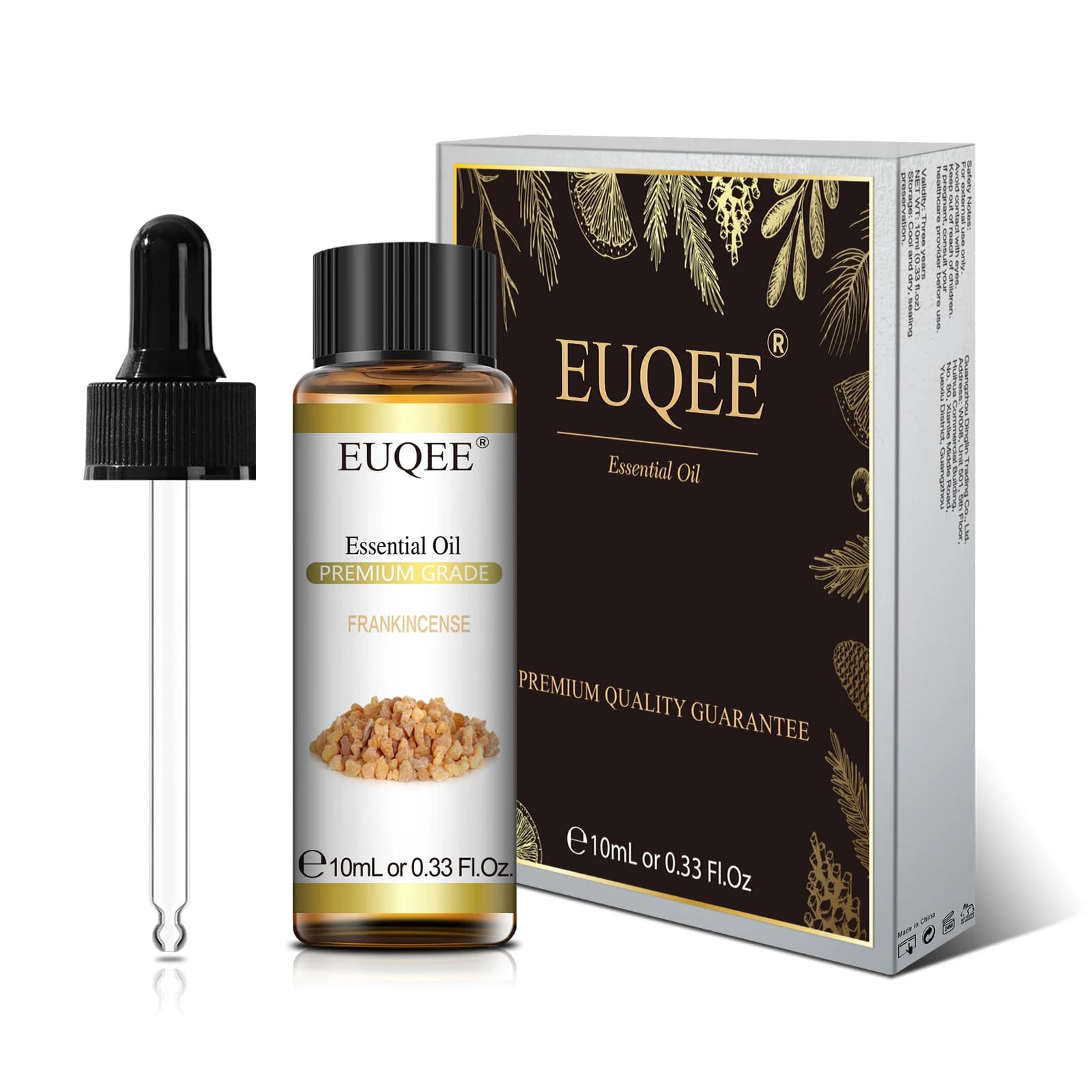 Huile Essentielle Naturelle Pure : Bergamote, Encens, Curcuma, Citronnelle, Patchouli, Myrrhe – Arôme pour Humidificateur, Diffuseur, Bougie