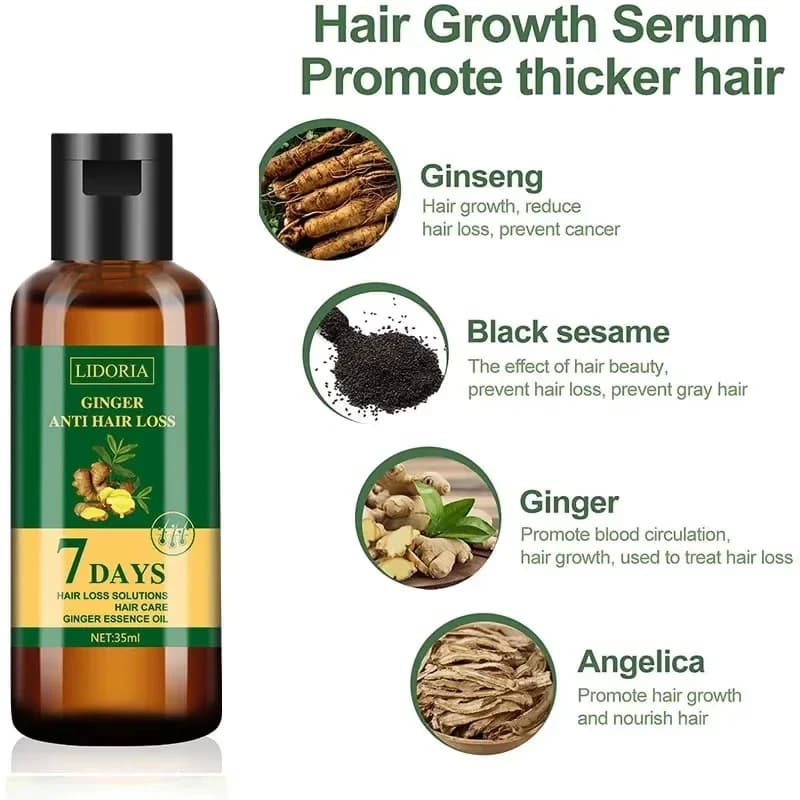 Sérum de croissance des cheveux 7 jours