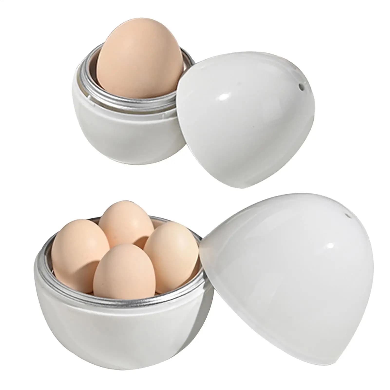 Cuiseur à vapeur pour œufs durs et durs, avec couvercle, cuiseur à vapeur pour œufs durs et doux, Gadgets de cuisine pour l'ébullition rapide des œufs