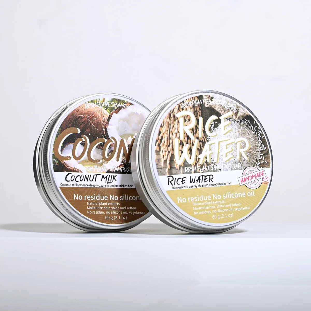 LH + 60g shampooing au noix de coco solide avec huile de noix de coco et huile d'olive nourrissant hydratant cuir chevelu shampooing barre