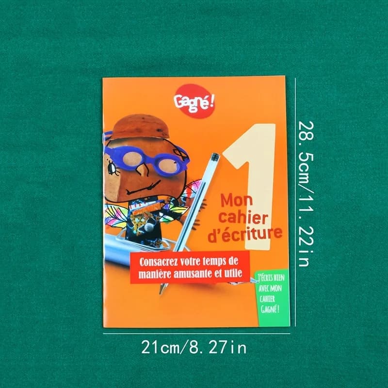 Cahier de pratique du français pour vous aider à apprendre les lettres et les courtes phrases en français. Cahier d'exercices