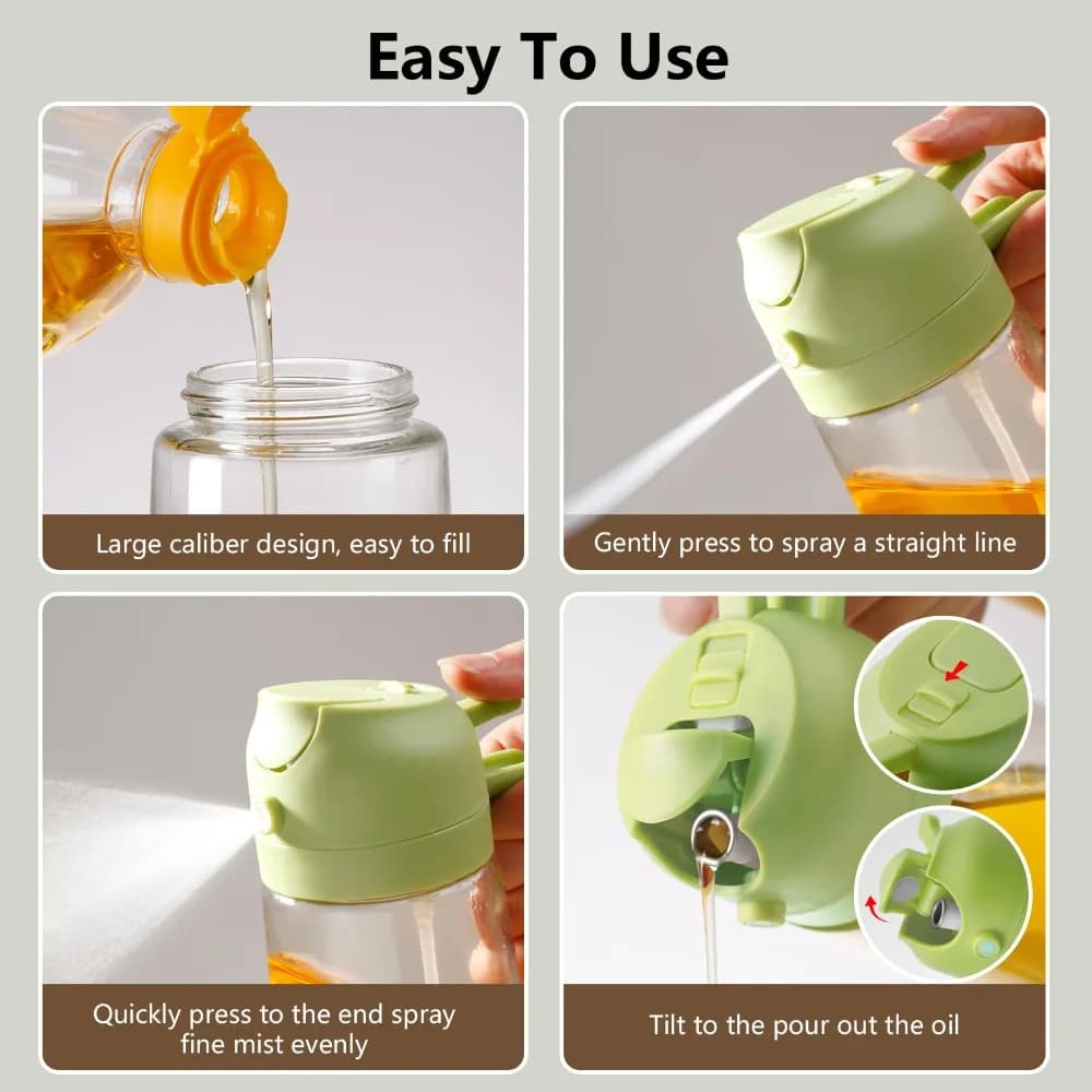 Pulvérisateur d'huile d'olive pour la cuisine 500ml