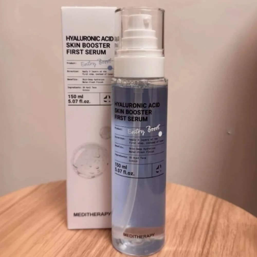 Sérum Booster pour la Peau à l'Acide Hyaluronique 150ml MEDITHERAPY Soin du Visage Éclaircissant Essence Nourrissante Hydratante en Profondeur Originale
