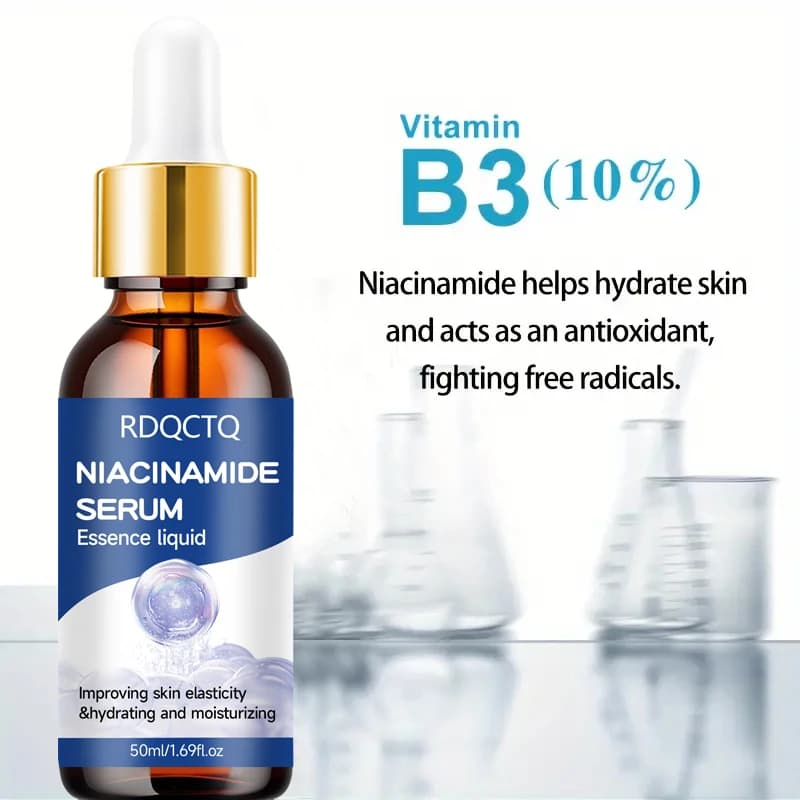 Sérum Niacinamide - Essence hydratante pour le visage pour l'élasticité de la peau, l'hydratation et l'alimentation en profondeur