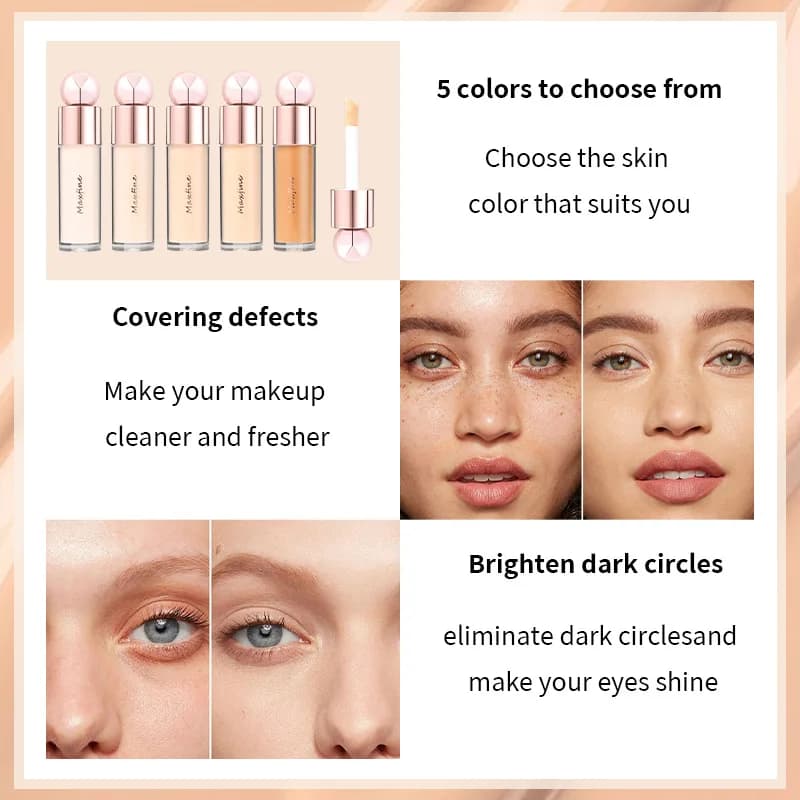 Correcteur avec pores flouant, hydratant, contrôle de l'huile, longue durée, résistant à la sueur, sans transfert pour couvrir les imperfections du visage