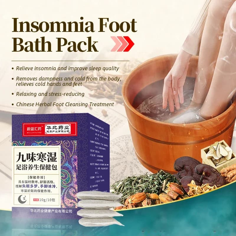 Inaut nia Treatment Foot Bath Bag, Aide à améliorer le sommeil, Aide au sommeil profond, Poignées de déshumidification, Box, Relax, Apaisant, Soak