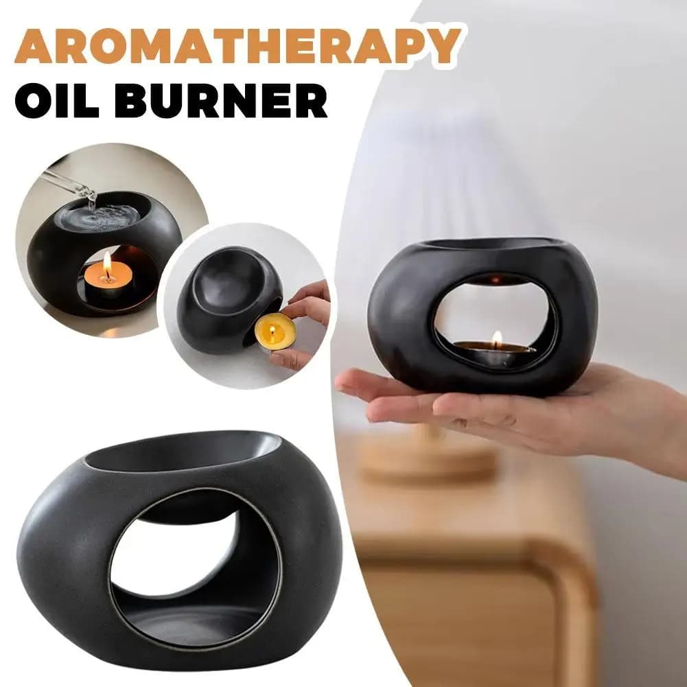 Brûleur d'encens en céramique, chauffe-cire, diffuseur d'huiles essentielles, aromathérapie, maison, bureau, relaxation, cadeau spa populaire