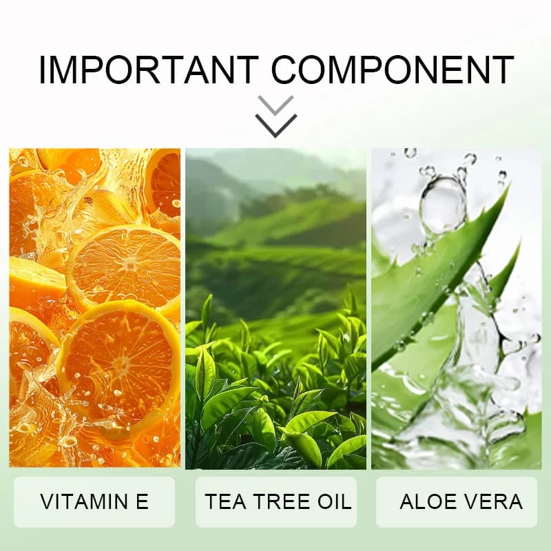 Crème pour les pieds à l'huile d'arbre à thé, ingrédients naturels, sans alcool, avec miel d'aloe vera, hydratation profonde pour les Types secs, 1/2 pièces