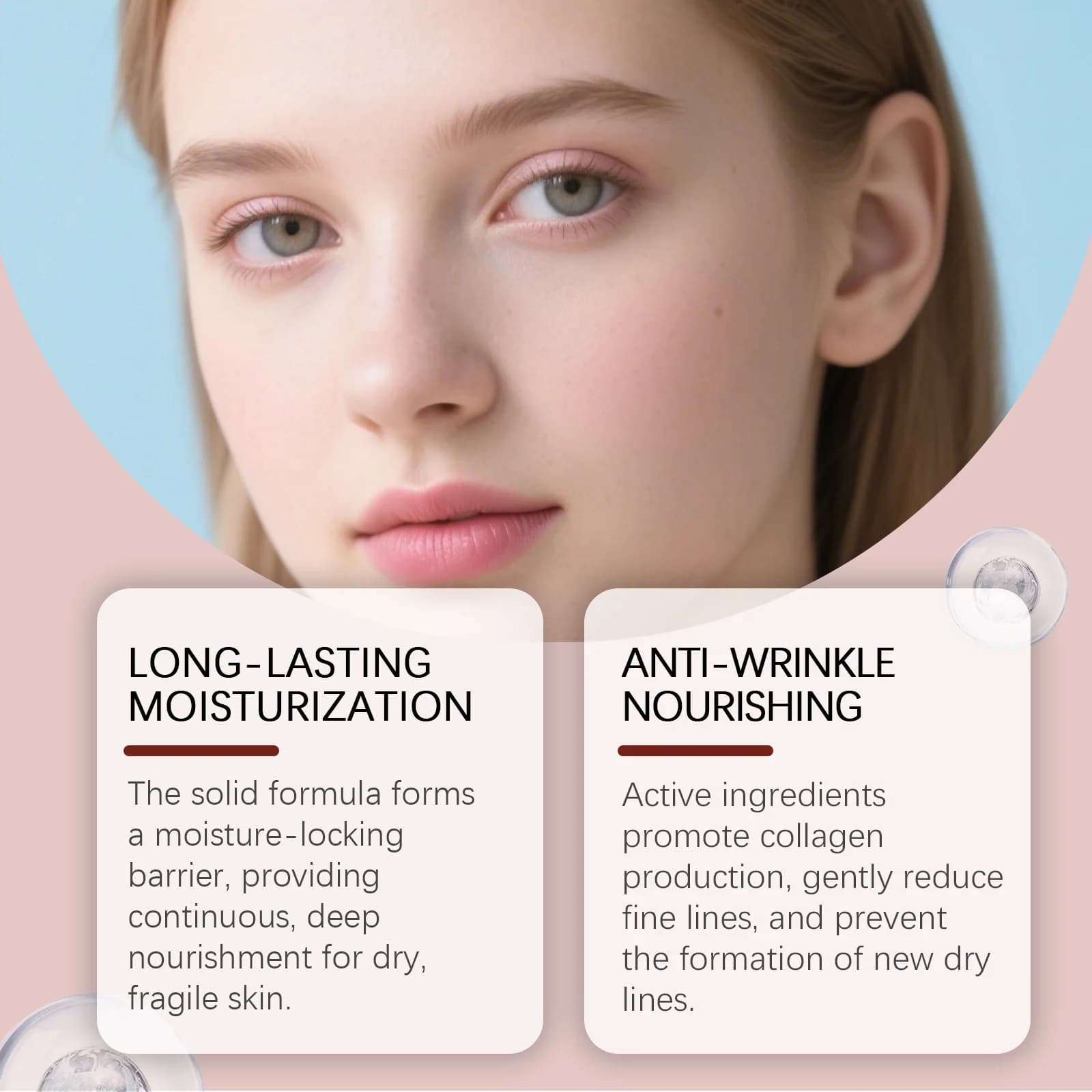 Bâton de crème hydratante multi-effet – Léger et hydratant, raffe la texture de la peau, utilisation pratique quotidienne, soin doux pour la peau