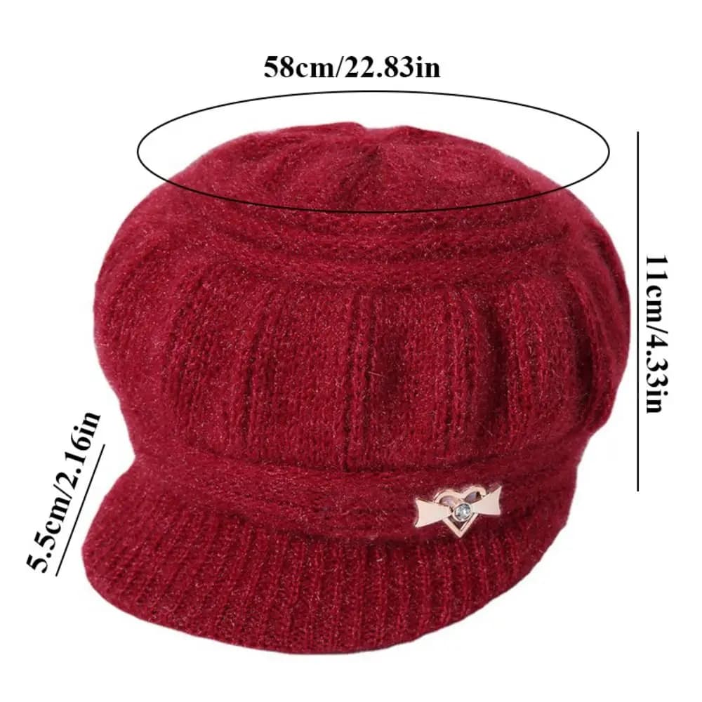 Chapeau à visière coupe-vent pour femme