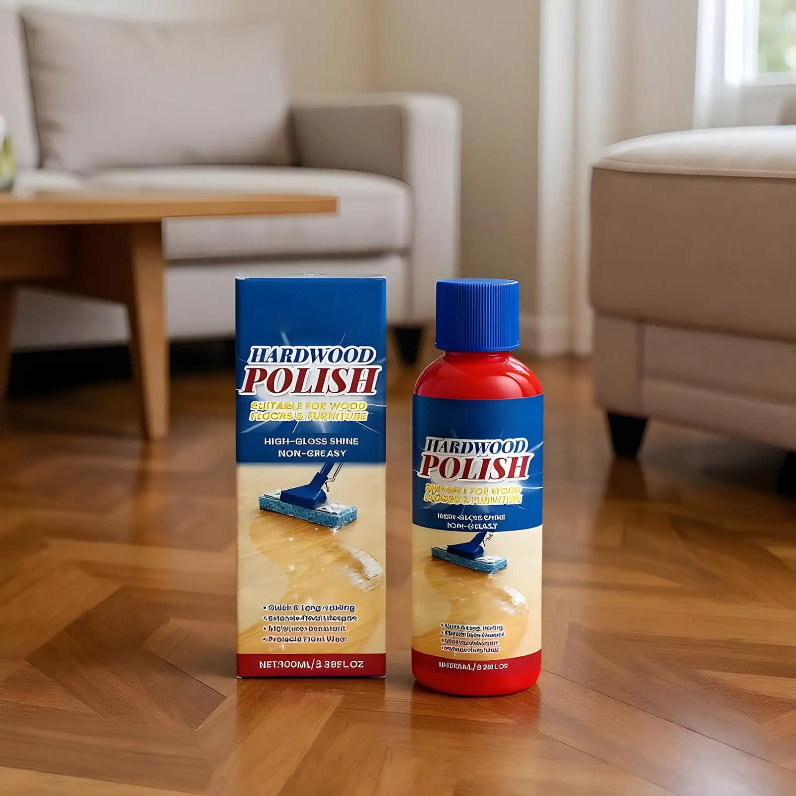 Polissage pour sols en bois dur, 100ml, réparation des rayures, élimination des taches, brillance pour sols en bois stratifié, pour chambre à coucher, entrée, salon