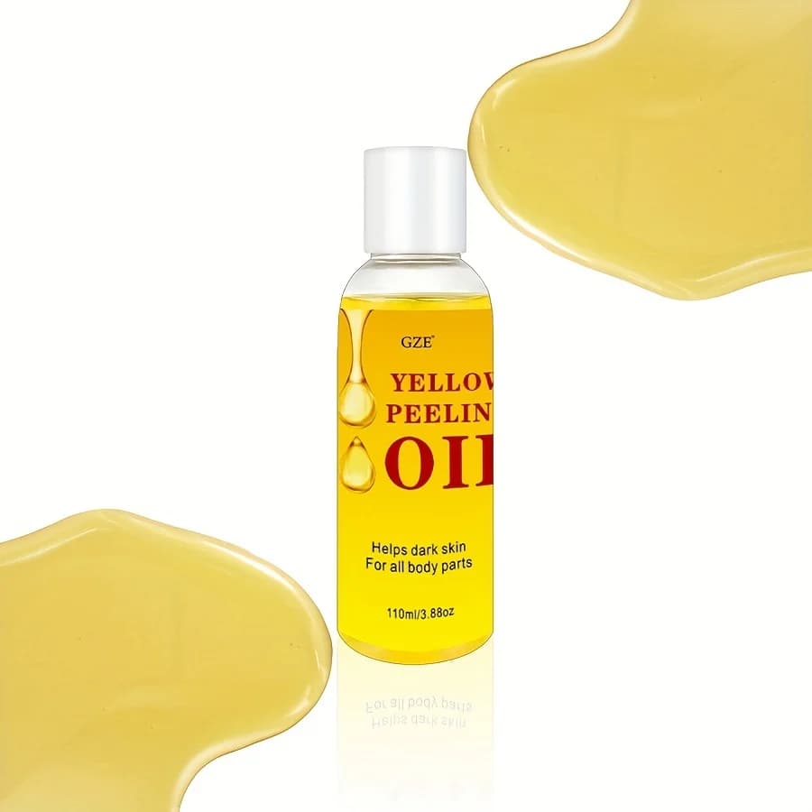 Huile jaune éclaircissante pour la peau
