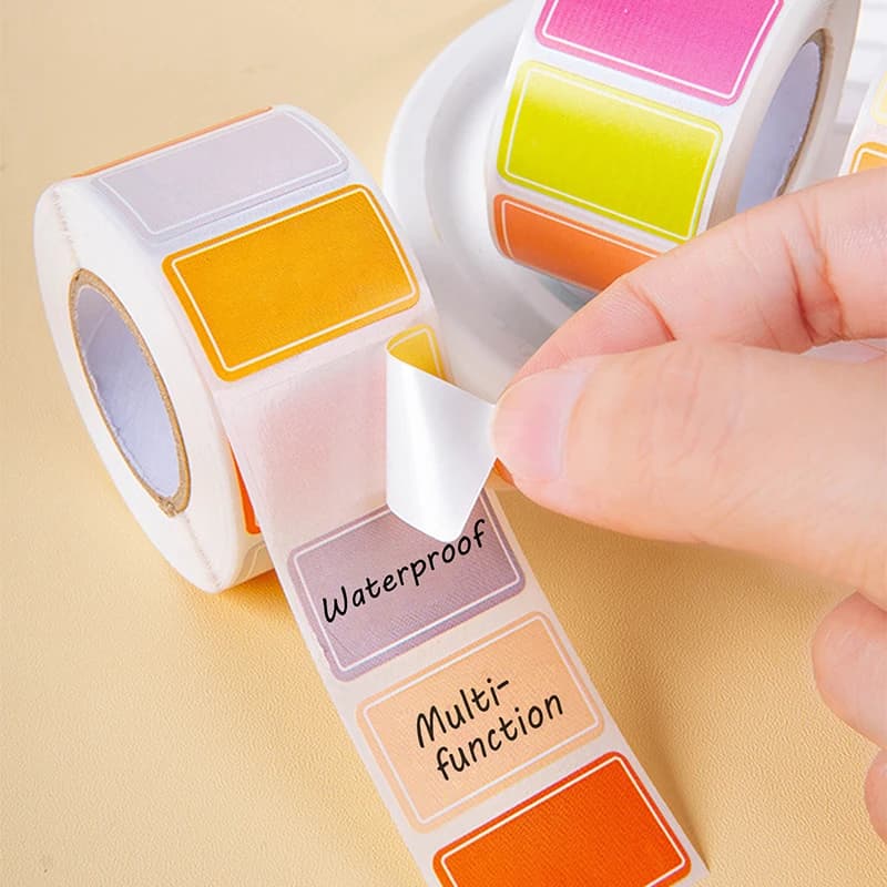 Rouleau d'onglets d'indexation étanches à code couleur