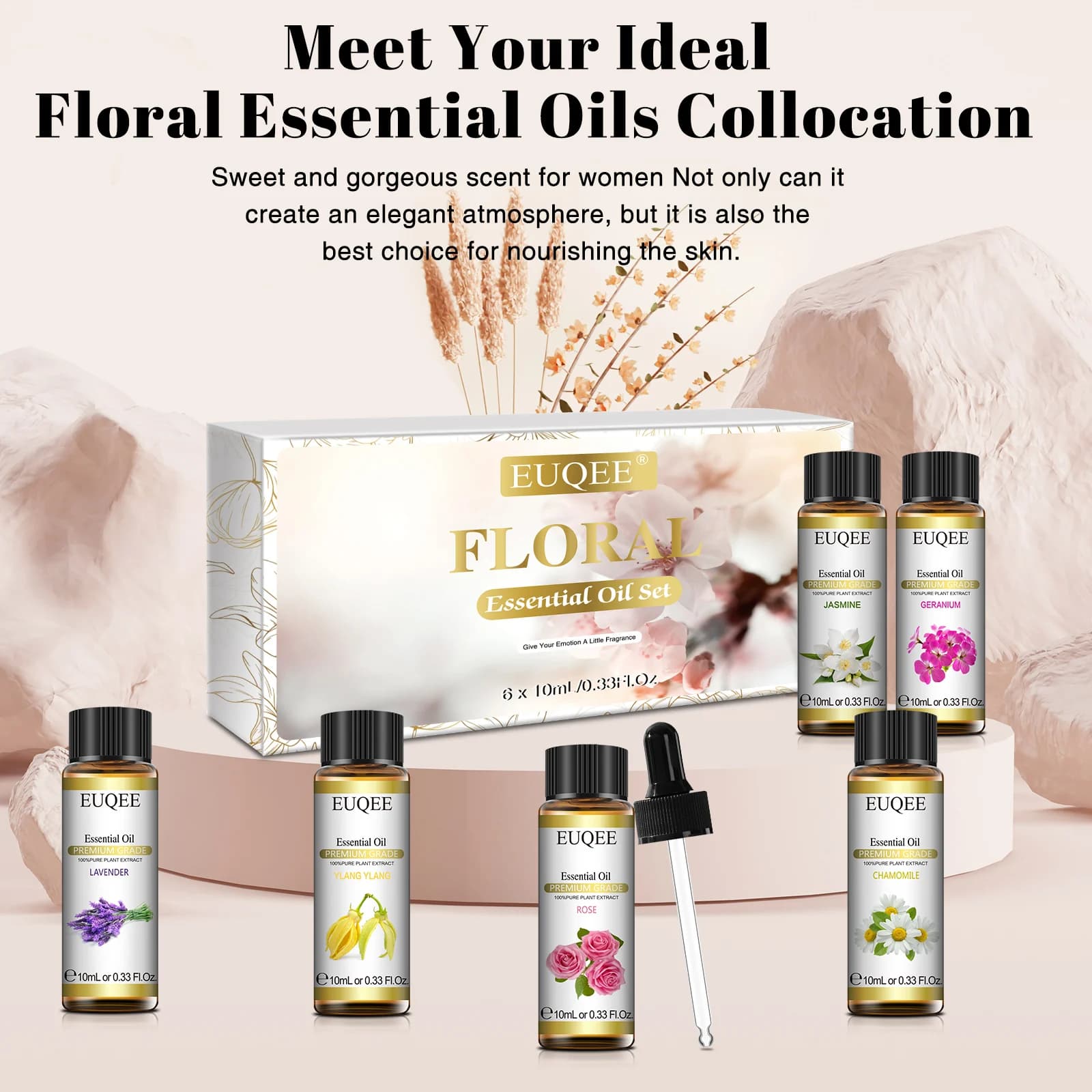 Ensemble de 6 chateaux essentiels floraux HI pour diffuseur