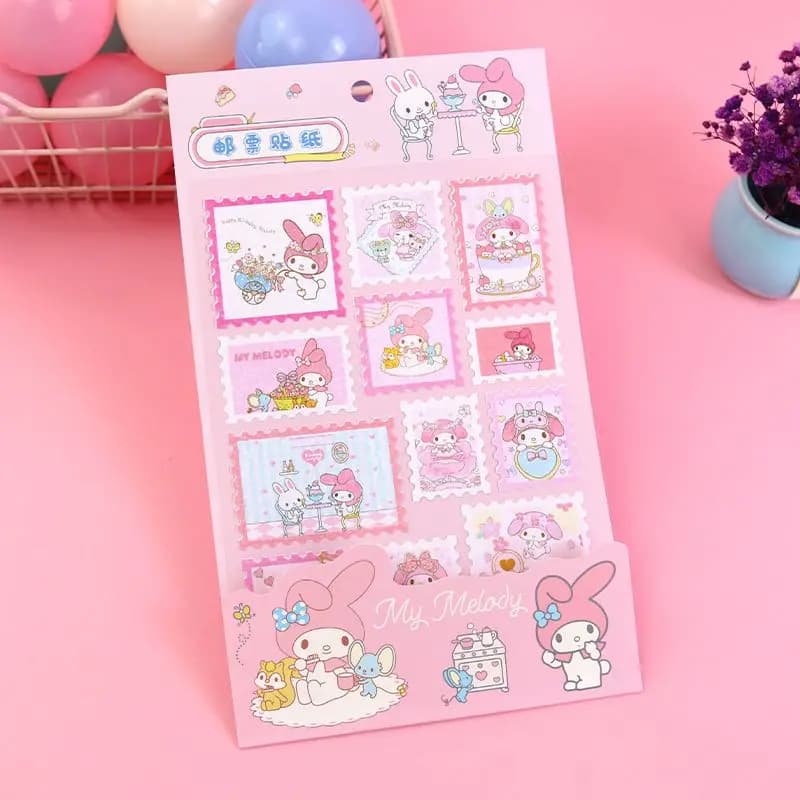 Ensemble d'autocollants Sanrio Cinnamoroll My Melody