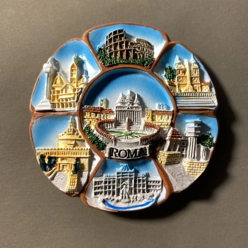 Italie, ville capitale, Rome, bâtiments de repays, attractions, culture, souvenirs touristiques, autocollants magnétiques pour réfrigérateur