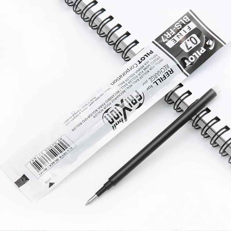 6Pcs Pilote Effaçable Recharge/Frixion Gel Stylo Recharge BLS-FR7 Roller Ball 0.7mm Balle Brosse À Frotter Remplacement Noyau Mignon Staacquarquing