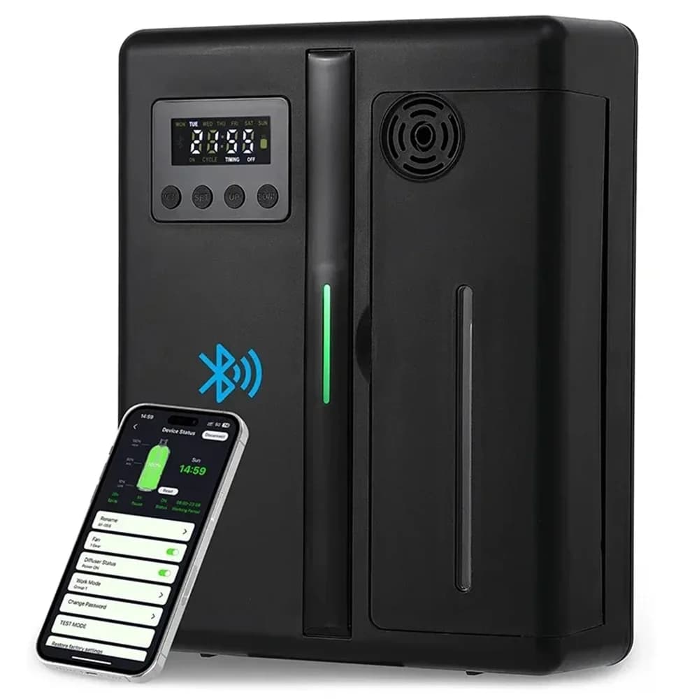 Diffuseur de parfum couverture 300m3 désodorisant de pièce diffuseur d'huile Bluetooth pour huile essentielle odeur électrique pour parfum de maison