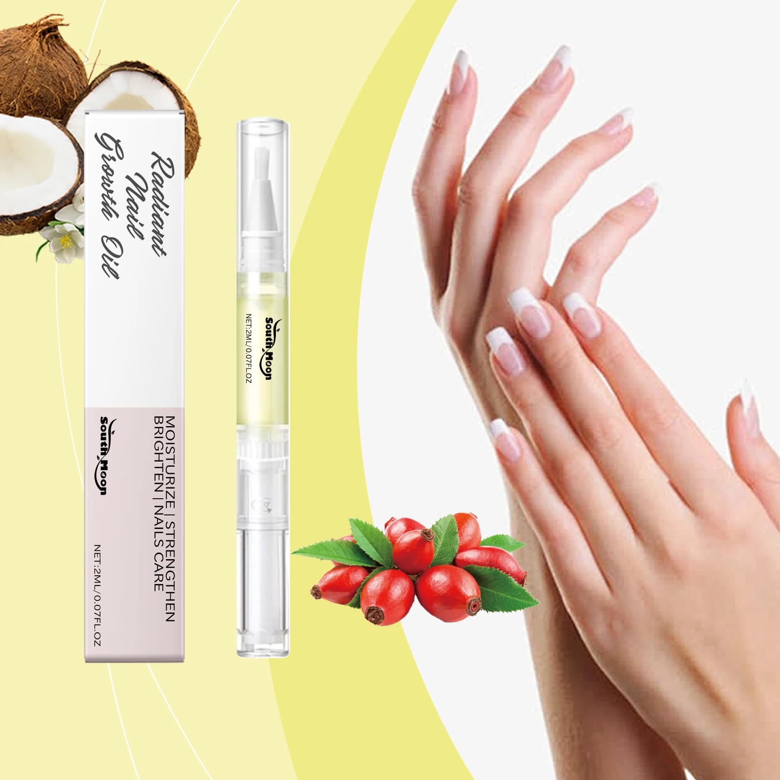 Huile de croissance des ongles, revitalisant pour cuticules, force, réparation des dommages, prévention des ongles, nutrition en profondeur, stylo à huile adoucissant pour ongles