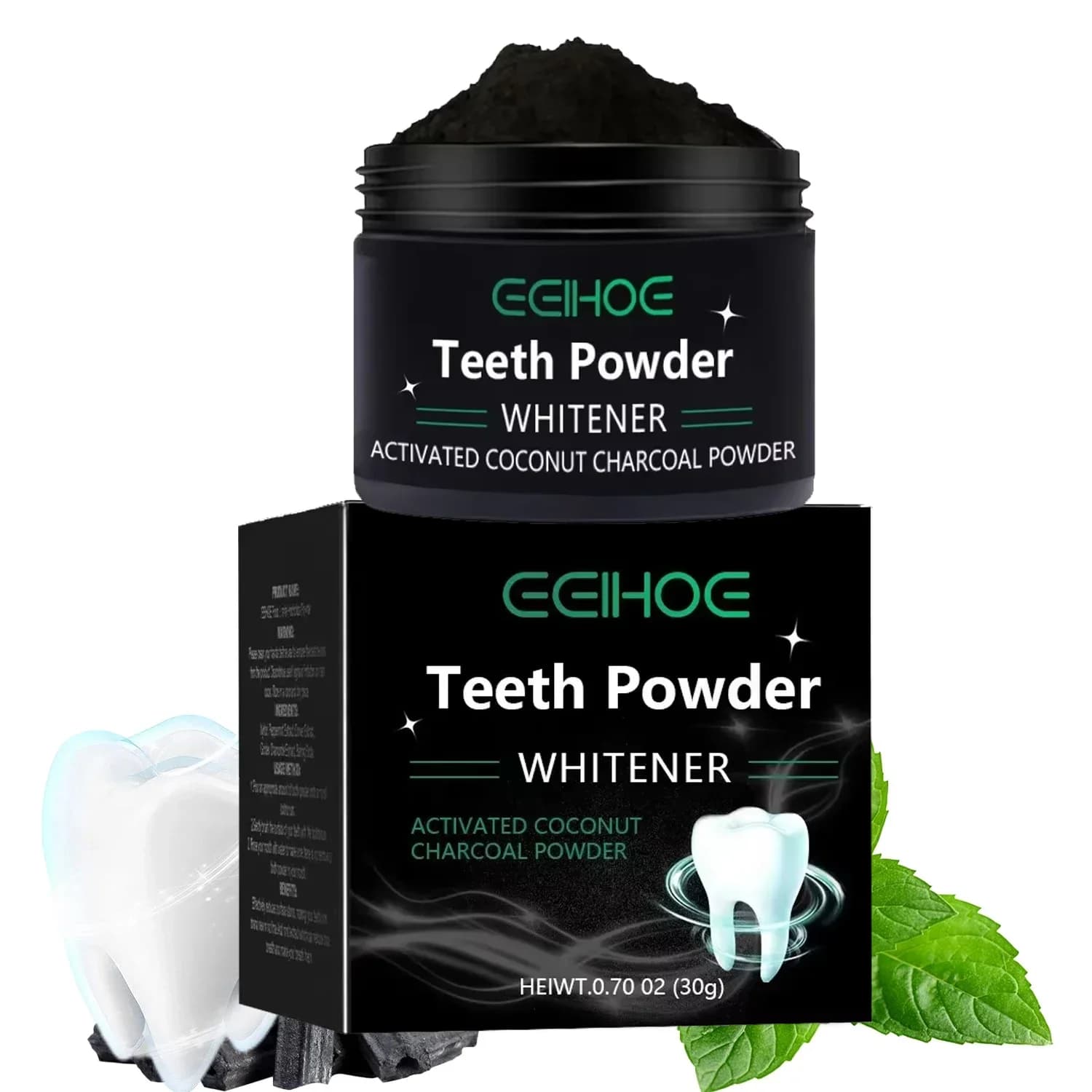 Poudre de blanchiment des dents – Blanchiment naturel et nettoyage en profondeur pour hommes et femmes, dentifrice quotidien à haleine fraîche