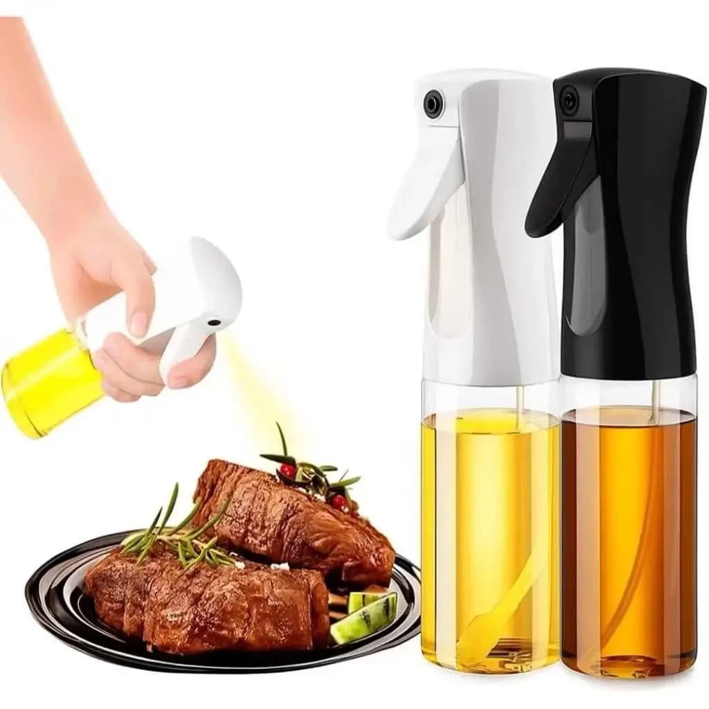 Pulvérisateur d'huile et de vinaigre réutilisable de 220 ml pour friteuse à air et barbecue extérieur – Accessoire de cuisine de qualité alimentaire