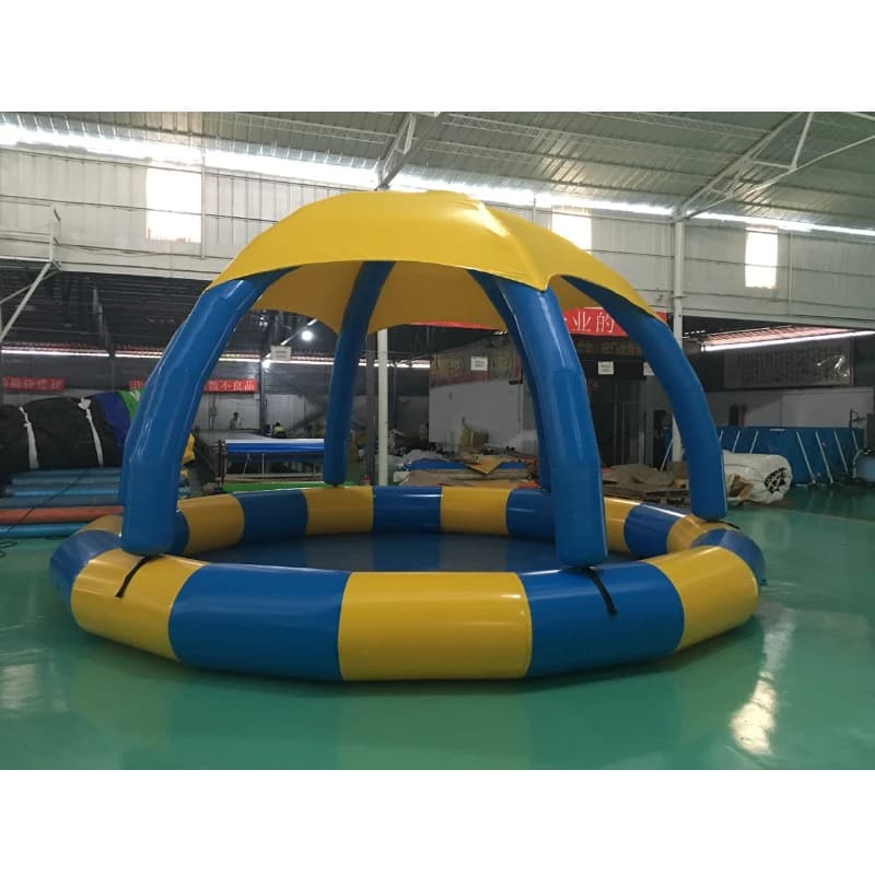 Piscine gonflable flottante ronde avec couverture