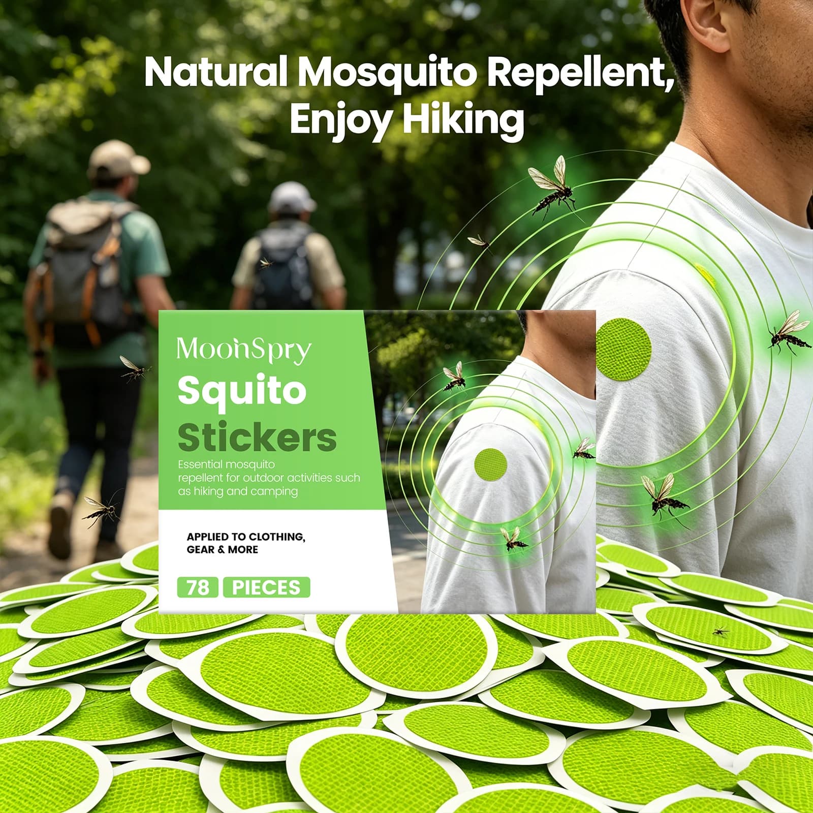 Autocollant Répulsif Moustiques Doux Protection Longue Durée Contre