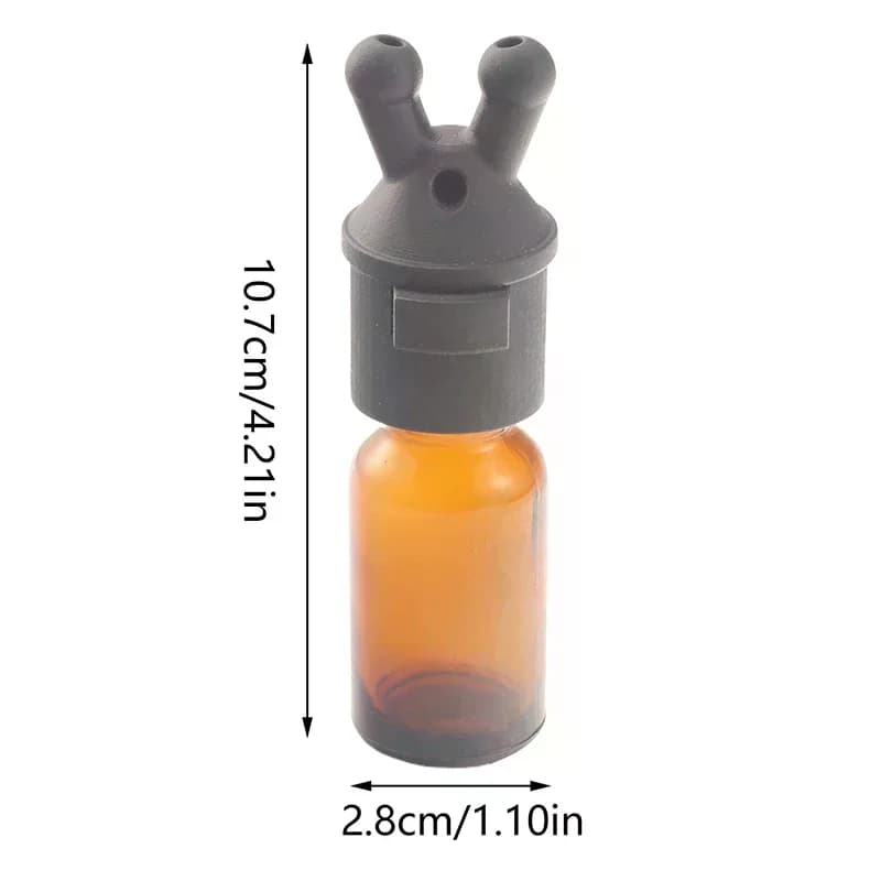 Bouteille d'inhalateur d'huile essentielle et d'arôme étanche de 15ml, Mini bouteille distributrice d'huile essentielle et de parfum, inhalateur d'huile essentielle
