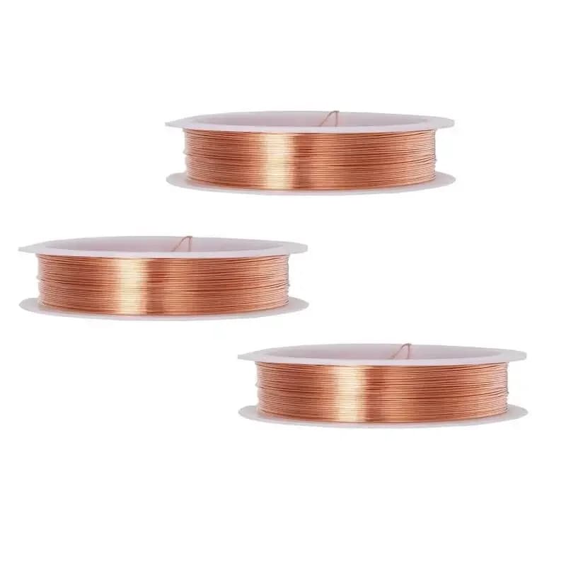 1/3 rouleaux de fil de cuivre 0.06mm-1.2mm, fil de cuivre magnétique, fil de laque, fil de cuivre émaillé