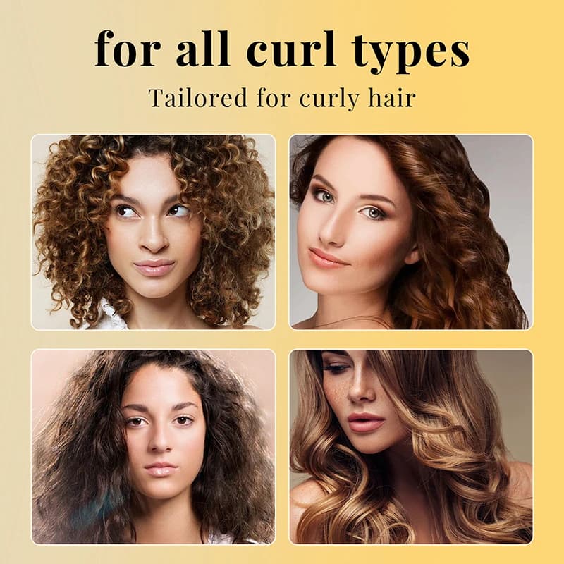 PURC-Après-shampoing pour cheveux bouclés sans rinçage, crème de traitement pour cheveux abîmés, lissant brillant, réparateur professionnel, produits de soins capillaires magiques