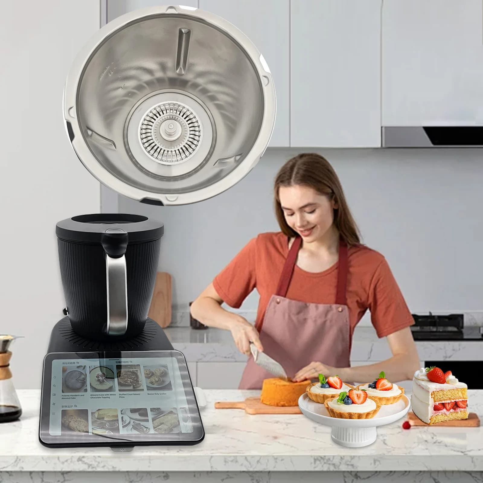 Fouet mousseur à lait et œufs pour Thermomix TM5 TM6 TM7, mousseur à crème, fouet à café et œufs, accessoire de cuisine