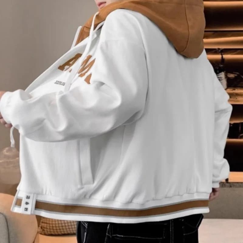 Veste à capuche à manches longues pour hommes