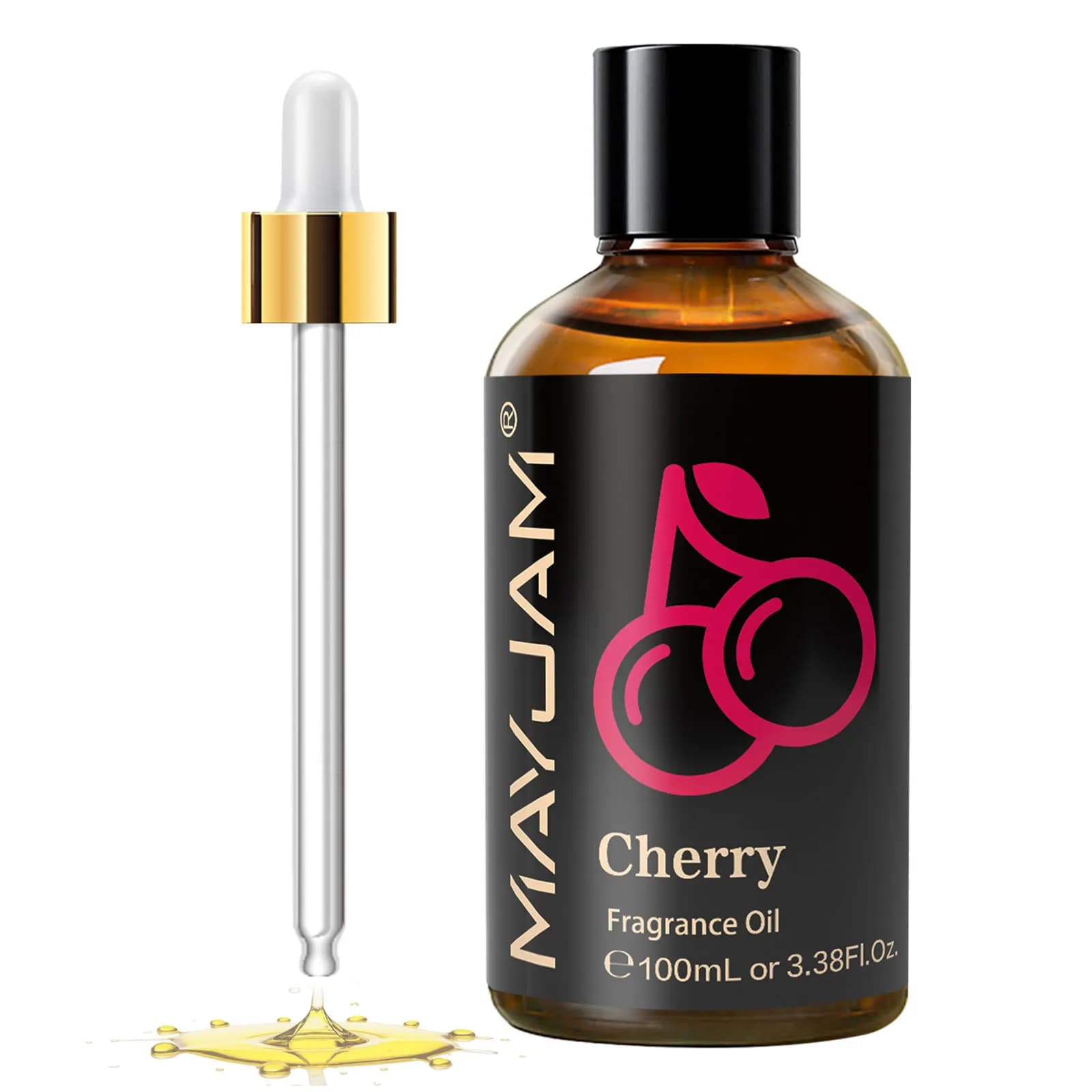 MAYJAM 100ml huile de parfum d'aromathérapie noix de coco fraise myrtille canneberge pêche cerise huile d'arôme de fruits pour diffuseur de roseaux