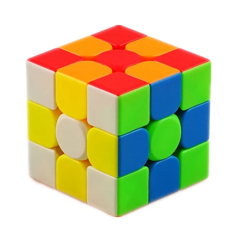 [ECube] Moyu Cubing classe Meilong 3/3C 3x3 magique sans autocollant 3 couches vitesse Cube magique professionnel Puzzle jouets pour enfants