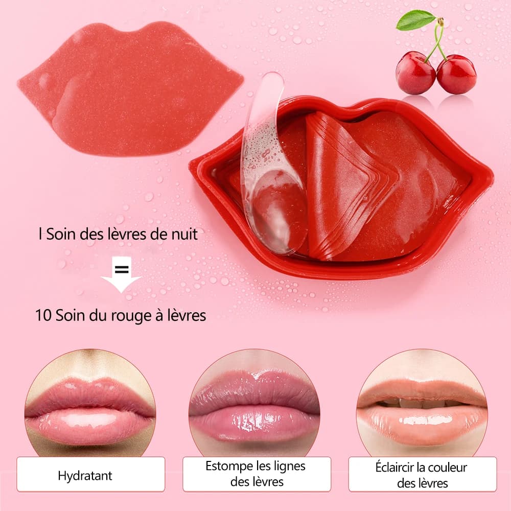 Masque pour les lèvres hydratant à la vitamine C aux fruits, réduction des rides, réparation des patchs pour les lèvres, masques de soins pour le visage, récréation des lèvres Sexy