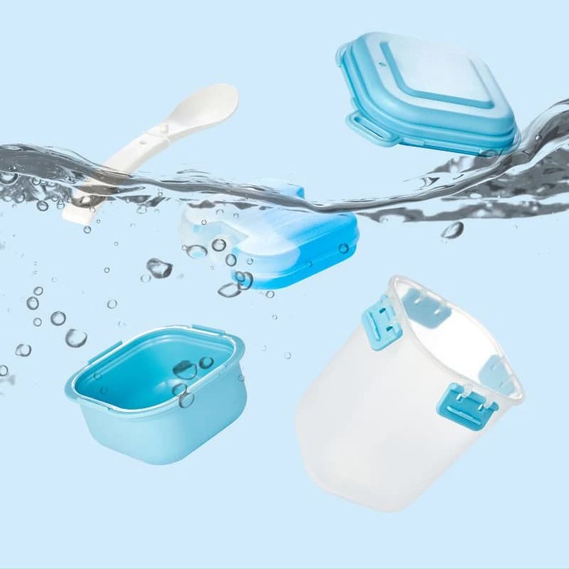 Récipient d'avoine de nuit Double couche 580ml, tasse de yaourt pour petit déjeuner, céréales, noix, avec cuillère, boîte à Bento Portable pour salade de fruits