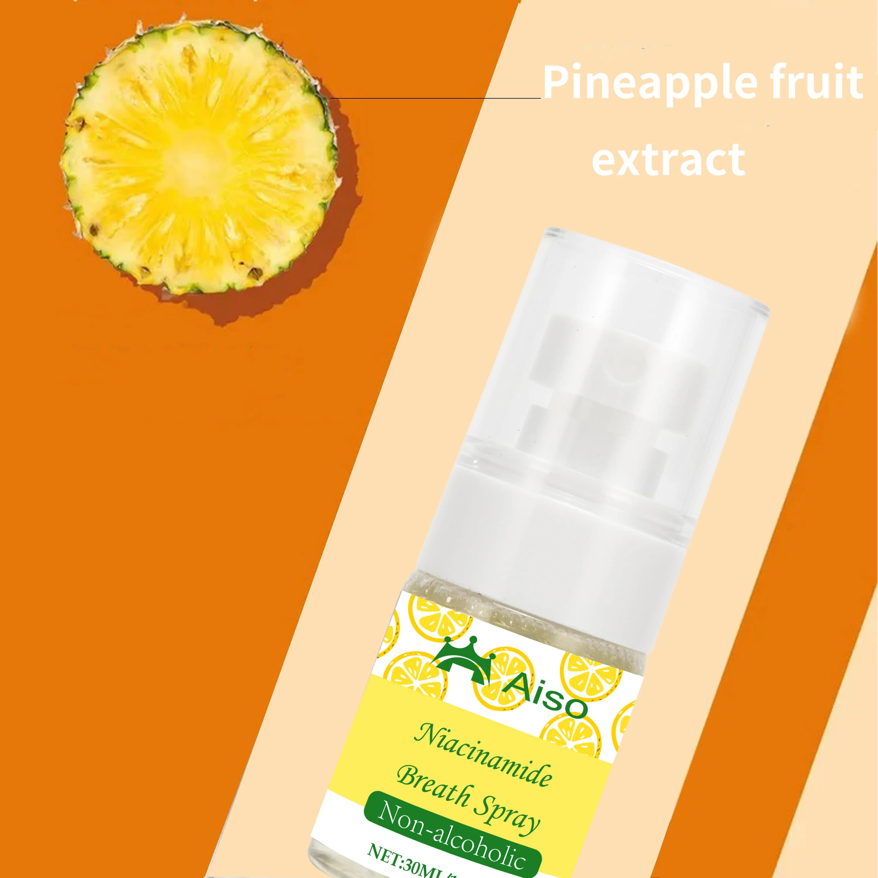 1 paquet de spray buccal rafraîchissant à l'ananas