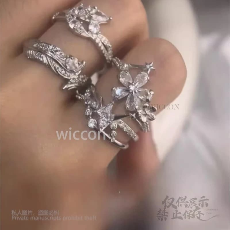 Jeu amour et espace profond Cosplay anneaux héroïne Caleb Xavier Sylus Zayne Rafayel Couple anneaux de mariage pour les femmes Halloween fait à la main
