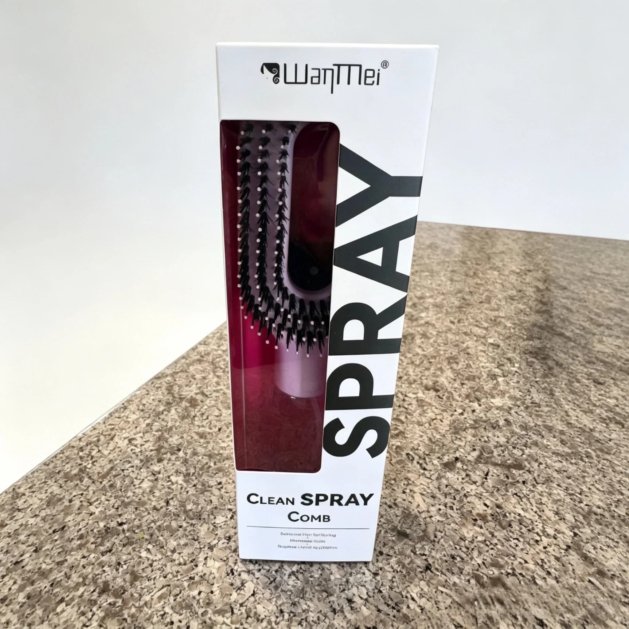 Peigne de massage 2-en-1 avec pulvérisateur d'huile essentielle