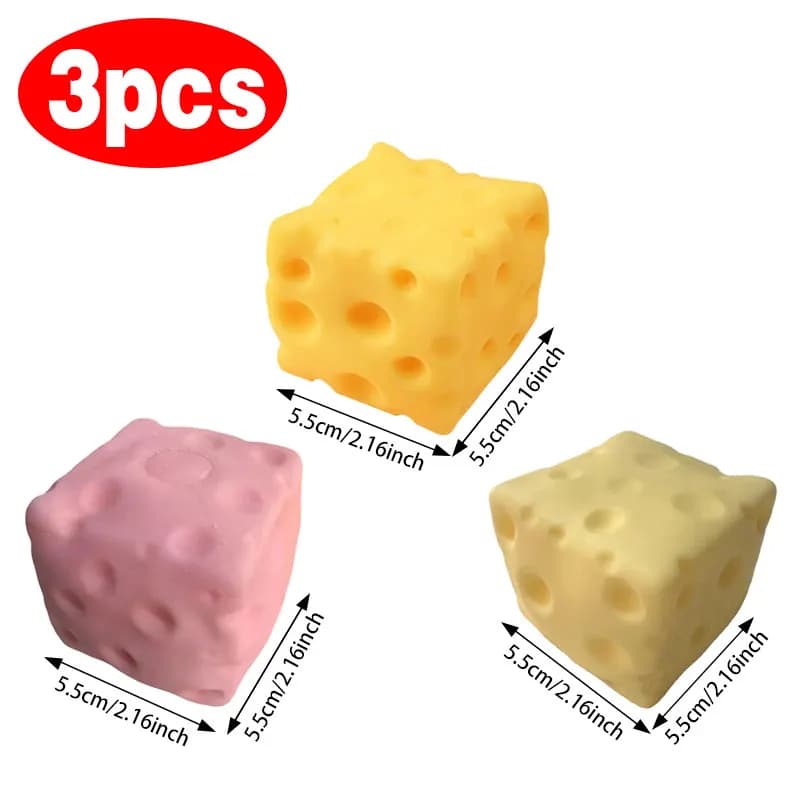 Jouets Squishy en forme de fromage mignons