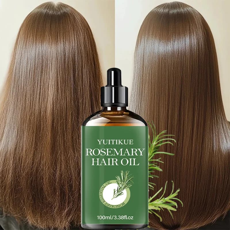 Huile capillaire à la  romarin YUITIKUE, 100 ml, huile essentielle naturelle pour le cuir chevelu et les soins capillaires, traitement nourrissant