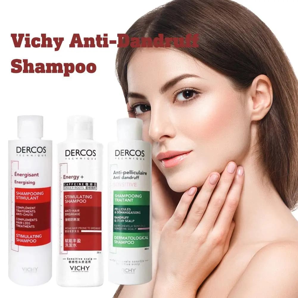 DERCOS – shampoing purifiant Anti-démangeaison, formule Anti-pelliculaire, contrôle de l'huile, rafraîchissant, nourrissant, moelleux, pour le cuir chevelu endommagé, soins capillaires
