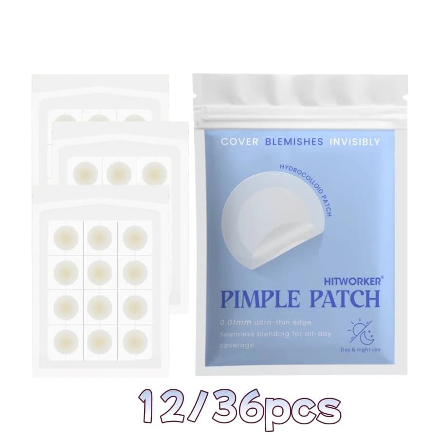 Patch anti-acné à l'huile essentielle d'arbre à thé 12/36 Hydrogel, efficace contre l'acné